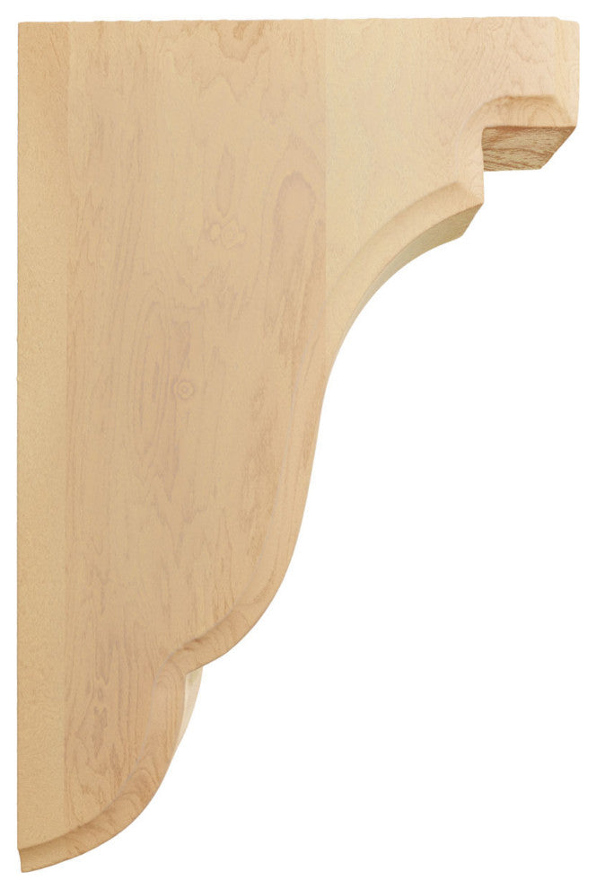 1 3/4"W x 5"D x 7 1/2"H Bedford Wood Bracket, Red Oak