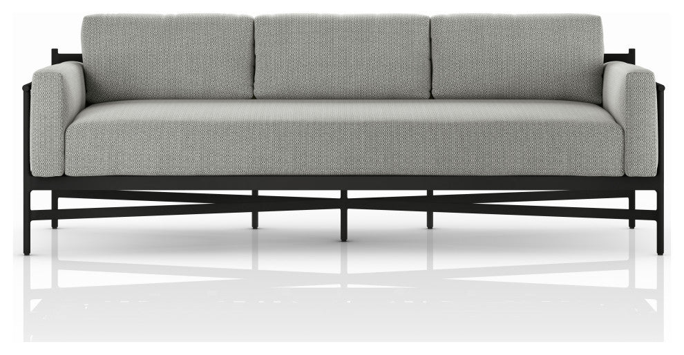 Hearst Outdoor Sofa-99"-Faye Ash