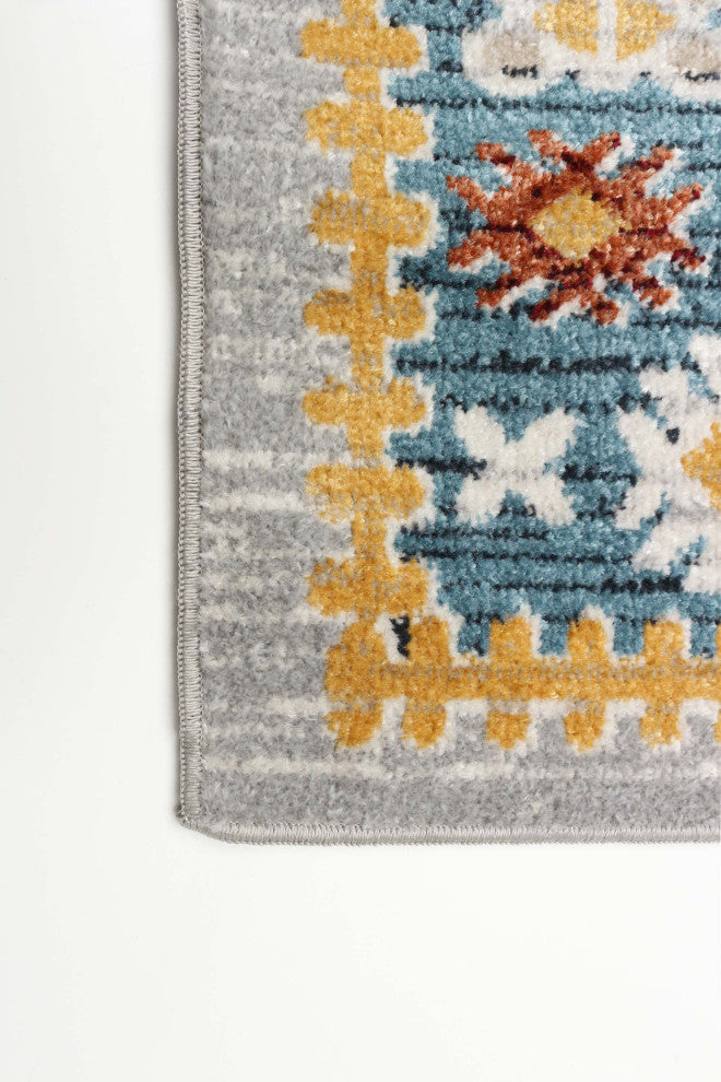 Aqua Gypsy Area Rug, Blue, 5'x7'