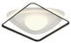 Rochefort | Square Creative Acrylic LED Ceiling Light, Black