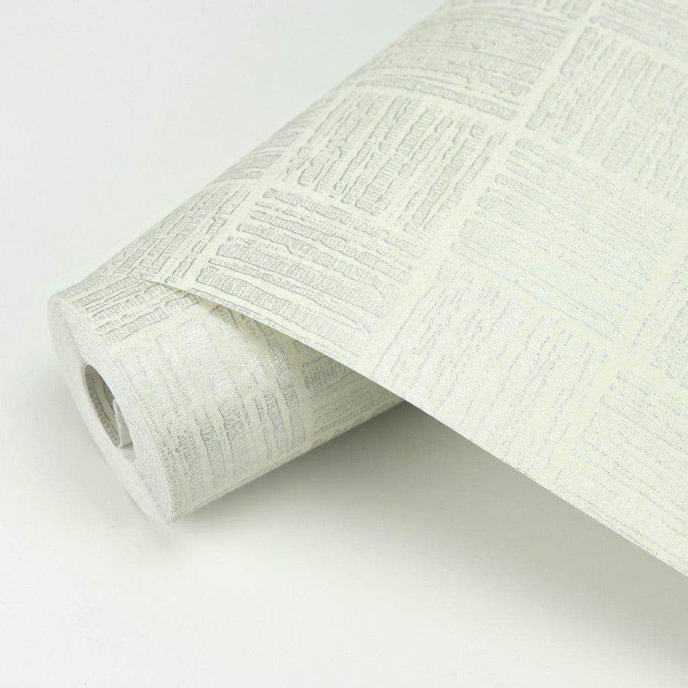 Glint Cream Distressed Geometric Wallpaper Bolt