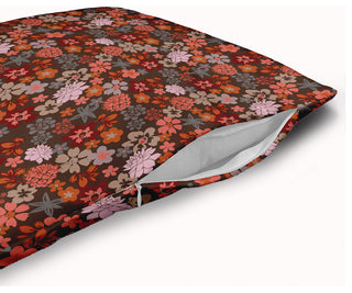 Succulent Garden Accent Pillow With Removable Insert, Brown, 20"x20"