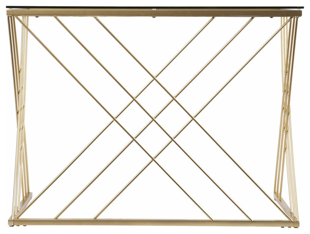 Modern Glass Top Desk