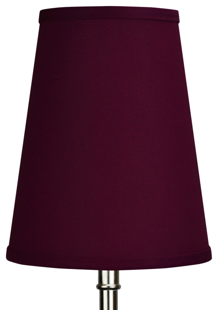 Fenchel Shades 6"x9"x11" Spider Attachment Empire Lamp Shade, Linen Burgundy
