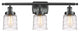 Small Bell 3 Light Bath Vanity Light, Matte Black, Deco Swirl