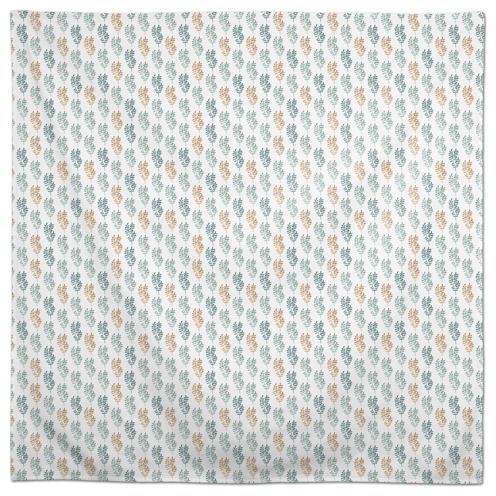 Watercolor Leaves Pattern 58x58 Tablecloth