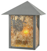 9 Wide Seneca Winter Pine Wall Sconce