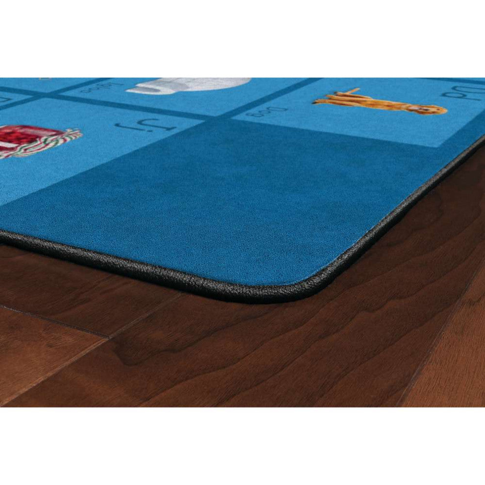 Flagship Carpets FA1018-32FS 6x8'4 See My Alphabet/Blue Rug