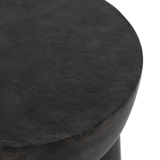 Sante End Table-Raw Black