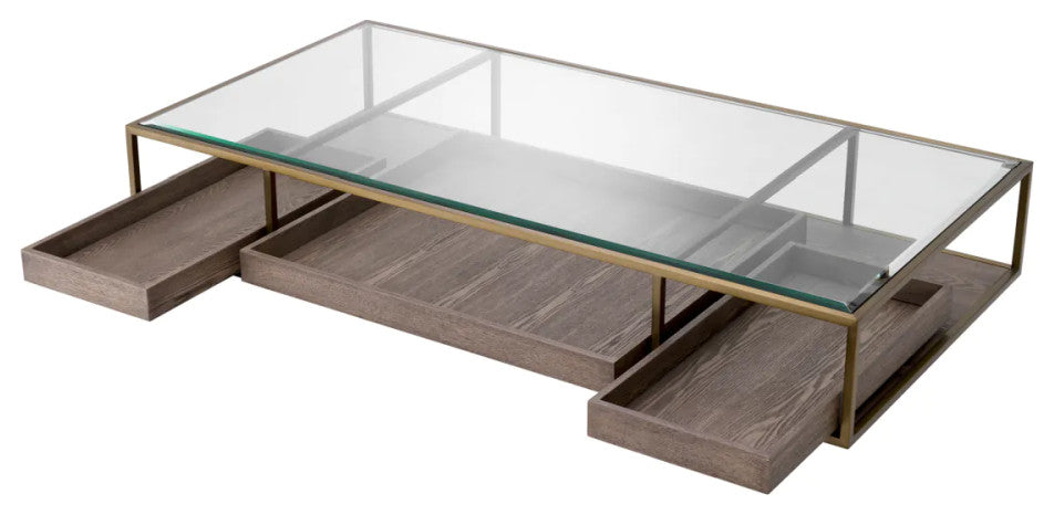 Modern Rectangular Coffee Table, Eichholtz Roxton