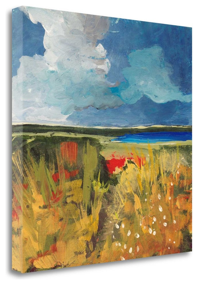 "Spring Wildflowers" By Jan Weiss, Giclee Print on Gallery Wrap Canvas