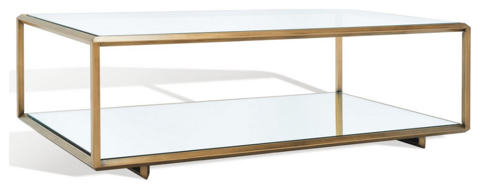 Safavieh Couture Florabella Mirrored Coffee Table Bronze
