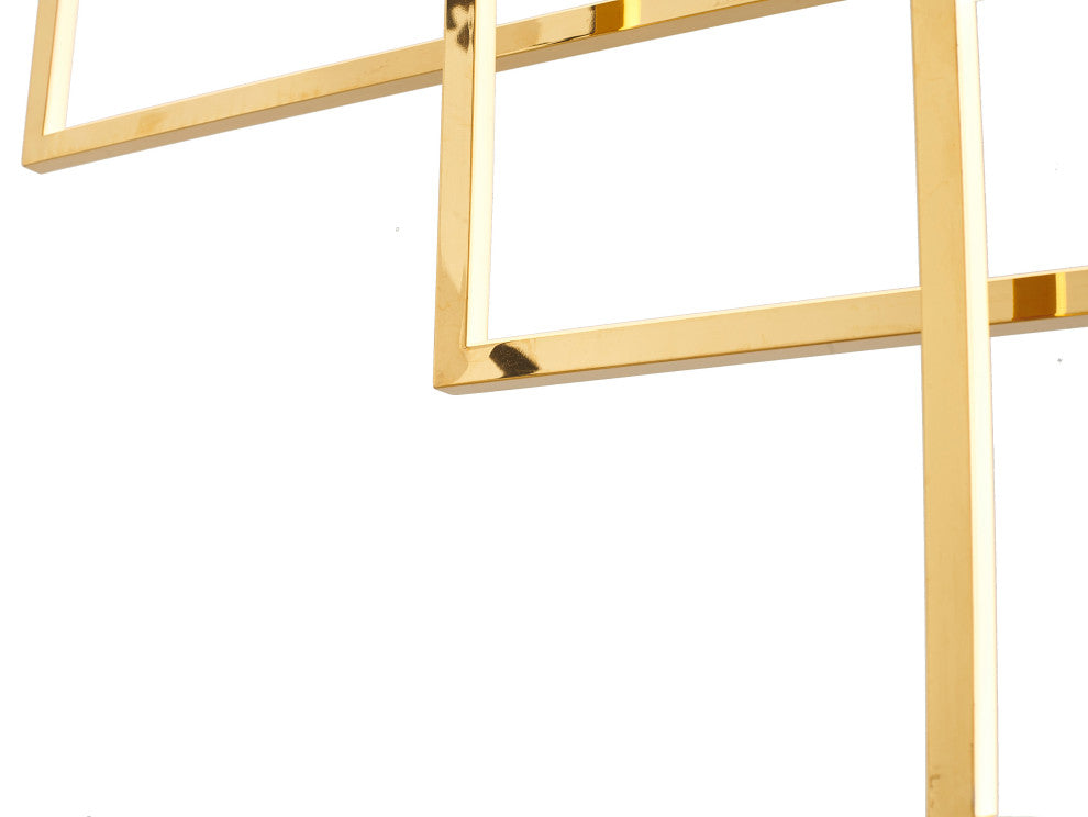 Bethel International TR36GD 12-Light LED Chandelier, Gold