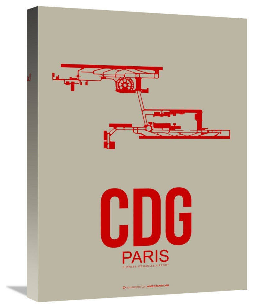 "CDG Paris Poster 2" Fine Art Print