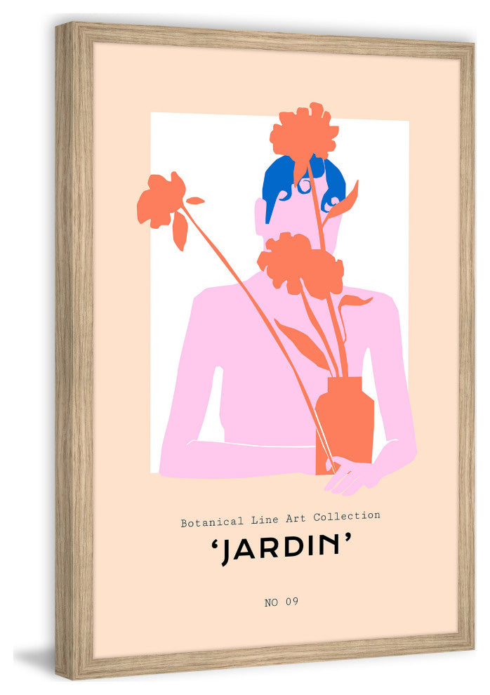 "Jardin No 09" Framed Painting Print, 12x18