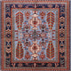 Ahgly Company Indoor Square Mid-Century Modern Area Rugs, 5' Square