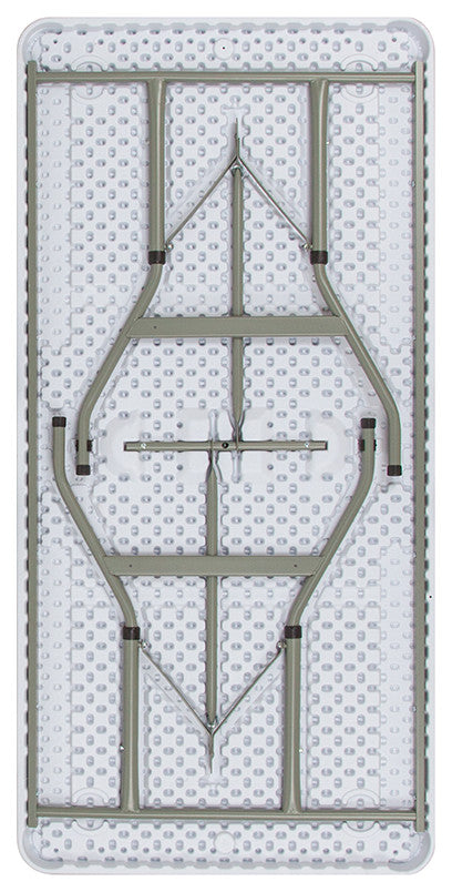 18.75"x29" Height Adjustable Granite White Plastic Folding Table