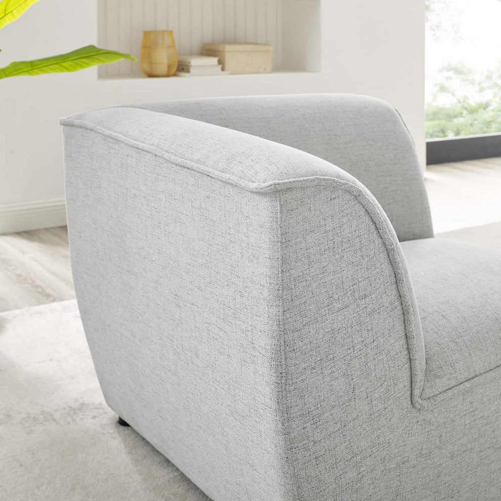 Comprise Corner Sectional Sofa Chair Light Gray