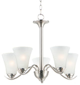 Maxim 12075FT Vital 5 Light 23"W Chandelier - Satin Nickel
