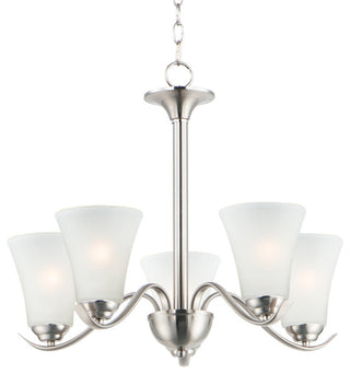 Maxim 12075FT Vital 5 Light 23"W Chandelier - Satin Nickel