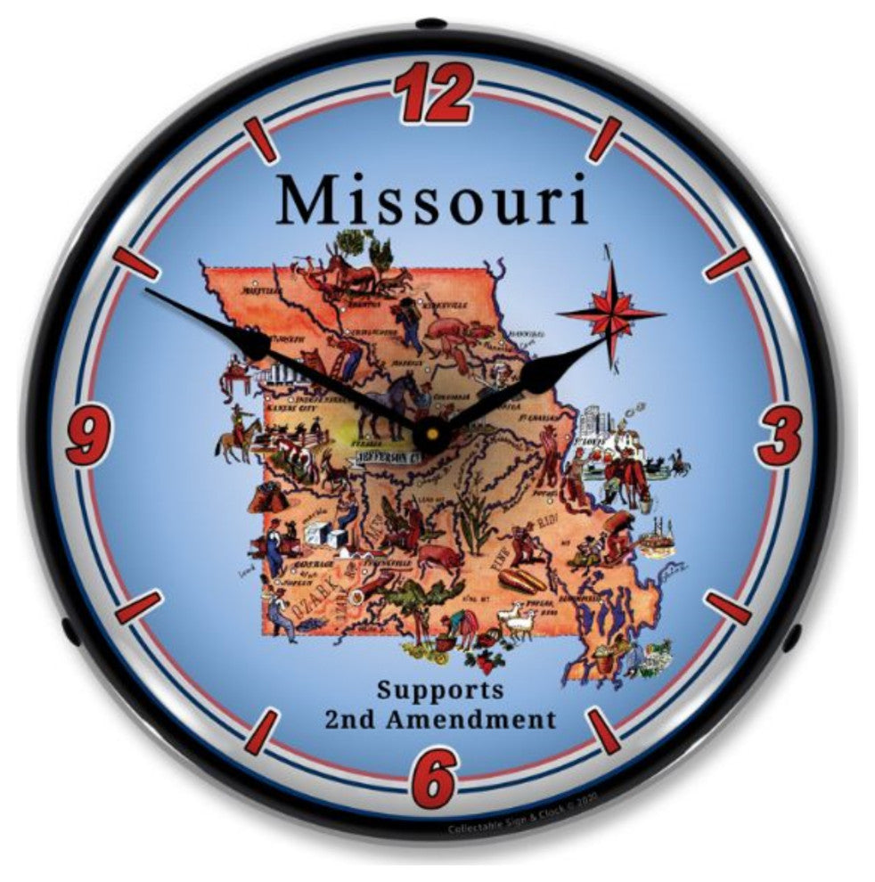 N20031048 Missouri Supports the 2nd Amendment Clock