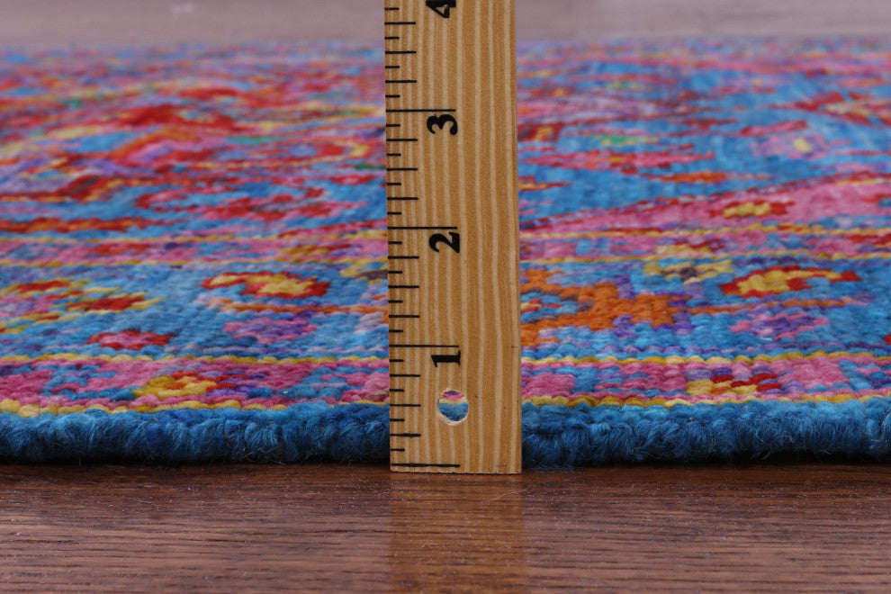 4' 2" X 6' 1" Heriz Serapi Hand-Knotted Wool Rug - Q13708