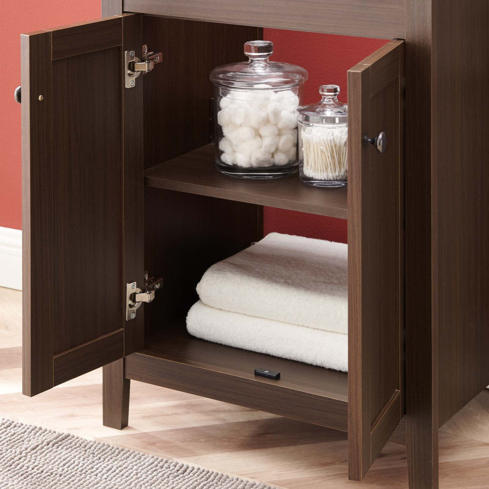 Nantucket 24" Bathroom Vanity Walnut Black -5356