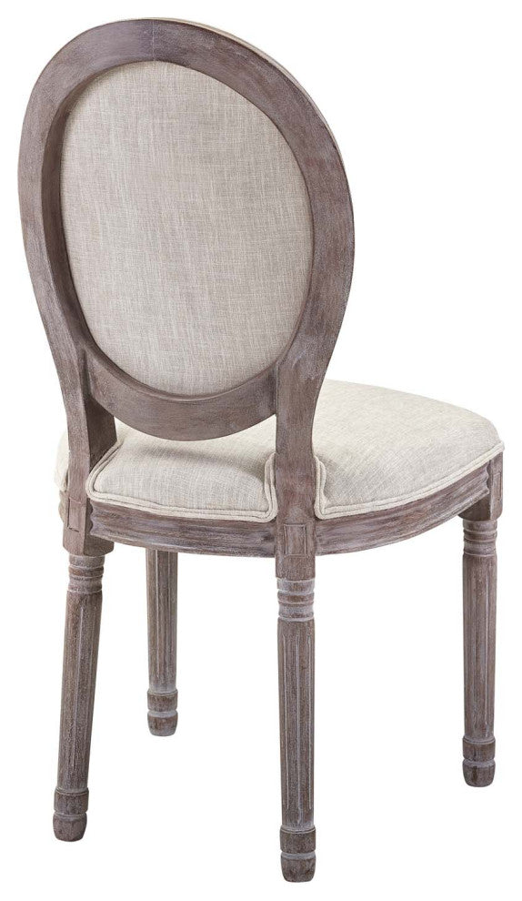 Beige Arise Dining Side Chair Upholstered Fabric Set of 4