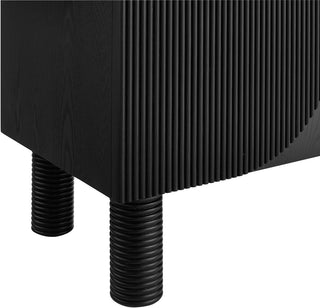 Casablanca Finished Wood Veneer Sideboard/Buffet, Black