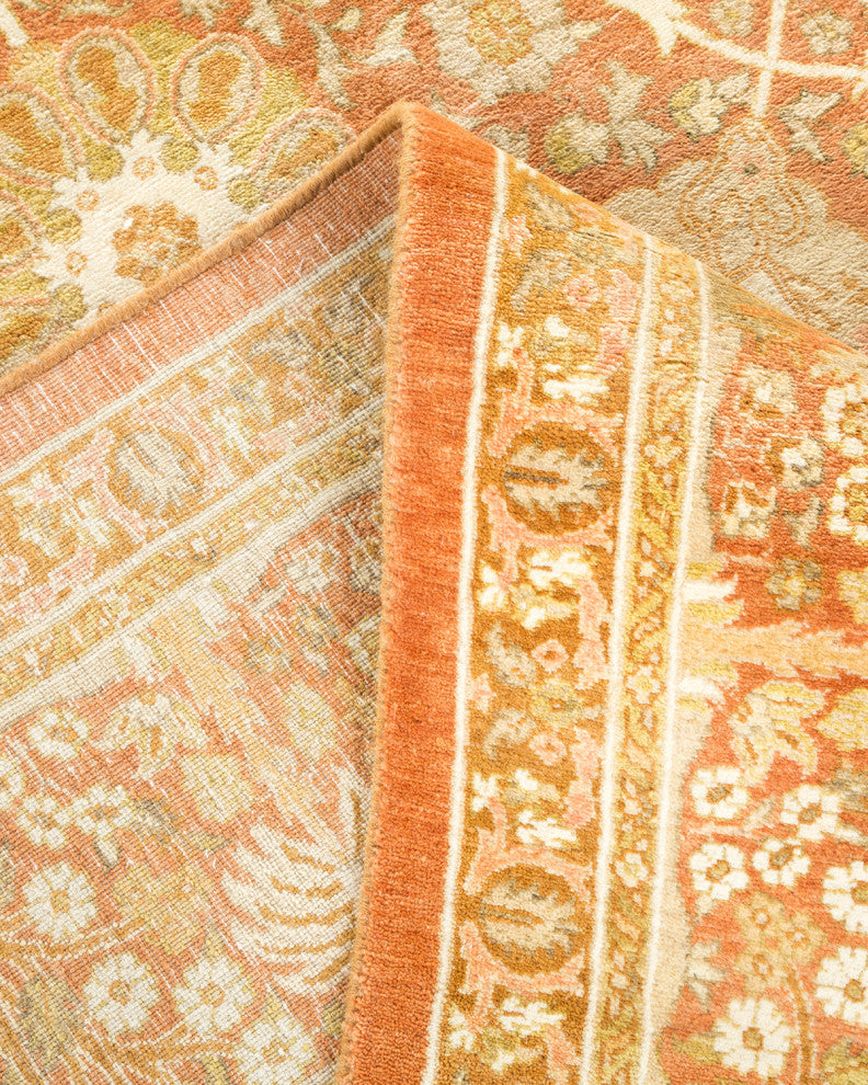 Ruby, One-of-a-Kind Hand-Knotted Area Rug Brown, 6'1"x9'0"