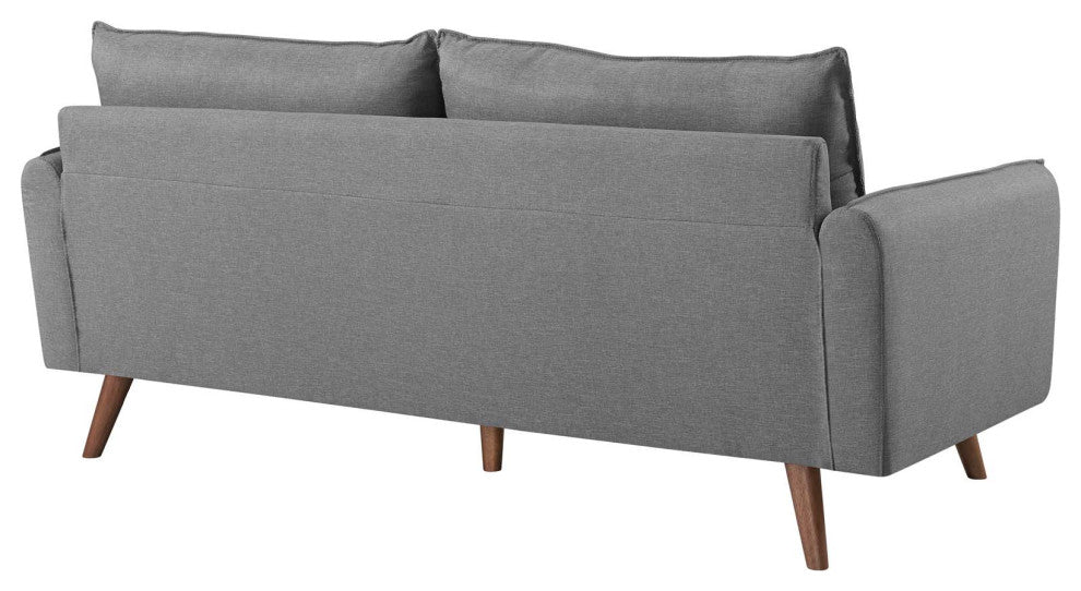 Revive Upholstered Fabric Sofa and Loveseat Set EEI-4047-LGR-SET