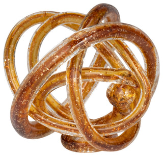 Glass, 6" Knot Amber