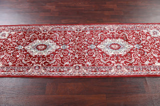 Red Floral Medallion Transitional Turkish Rug Oriental Carpet 3x8