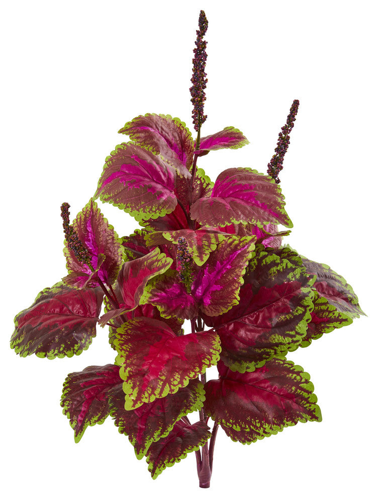 23" Coleus Bush Artificial Plant, Set of 6
