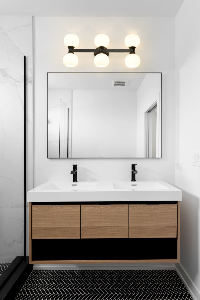 Z-LITE 6-Light Vanity, Matte Black