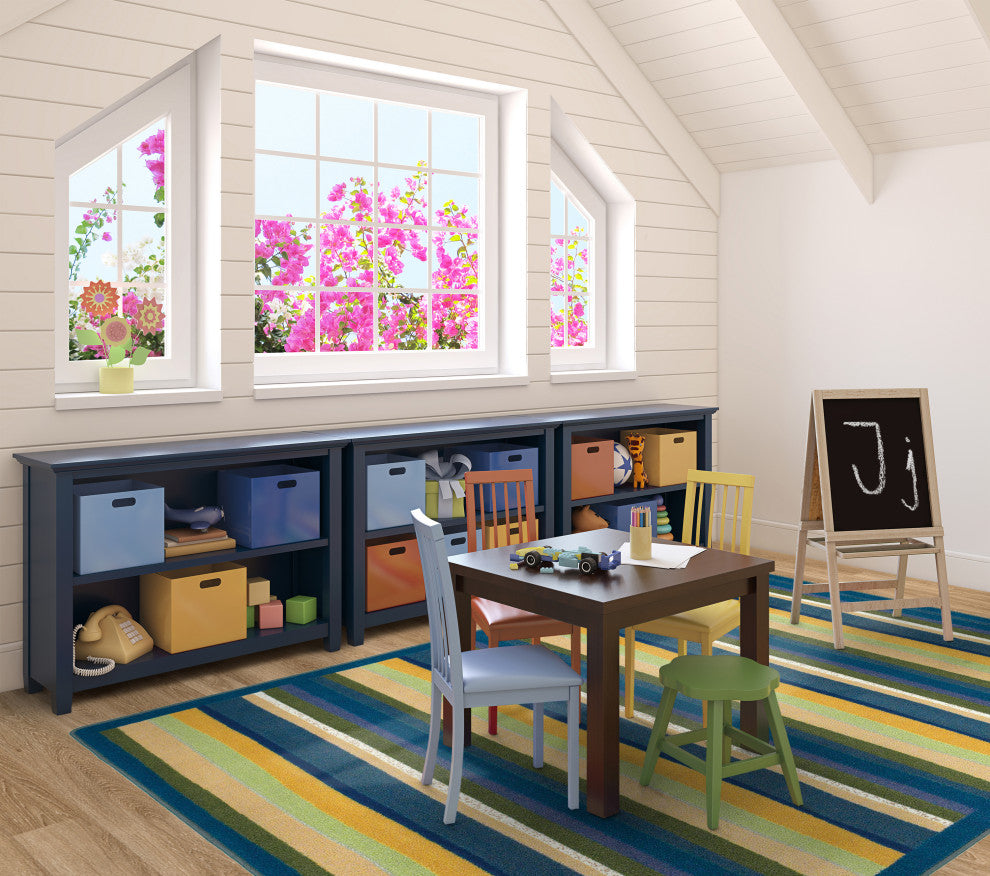 Kid Essentials Rug, Yipes Stripes, Bold, 7'8"x10'9"