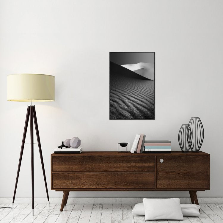 "An Ice Hill In Desert !" Framed Canvas Giclee by Ali Barootkoob, 25x37"