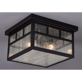 Vaxcel Lighting OF14611 Mission 2 Light Flush Mount Outdoor - Burnished Bronze