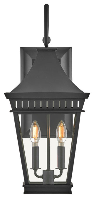 Hinkley Chapel Hill Large Wall Mount Lantern, Museum Black