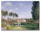 'Banks of the Loing Moret' Canvas Art by Alfred Sisley