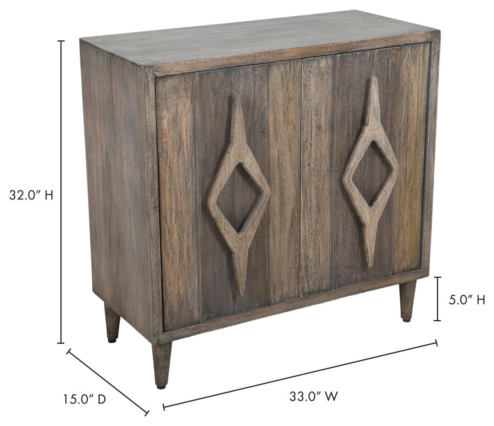 Rustic Curtis Cabinet - Natural