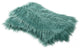 Mongolian Faux Fur Pillow Shell Set, Oil Blue, 14"x26"