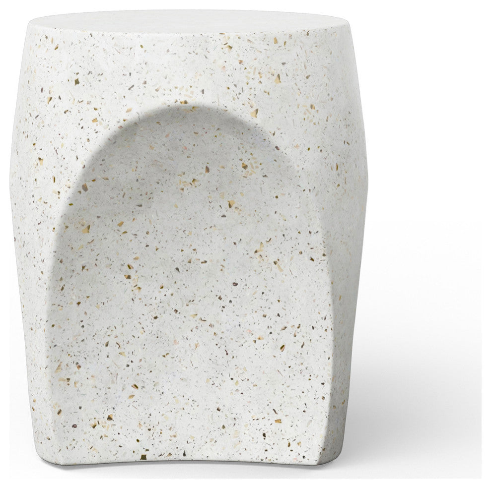 Mixx, Thalia Stool, Ivory Terrazzo