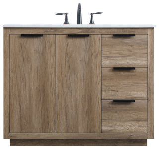 Elegant Lighting VF19442 Blake 42" - Natural Oak