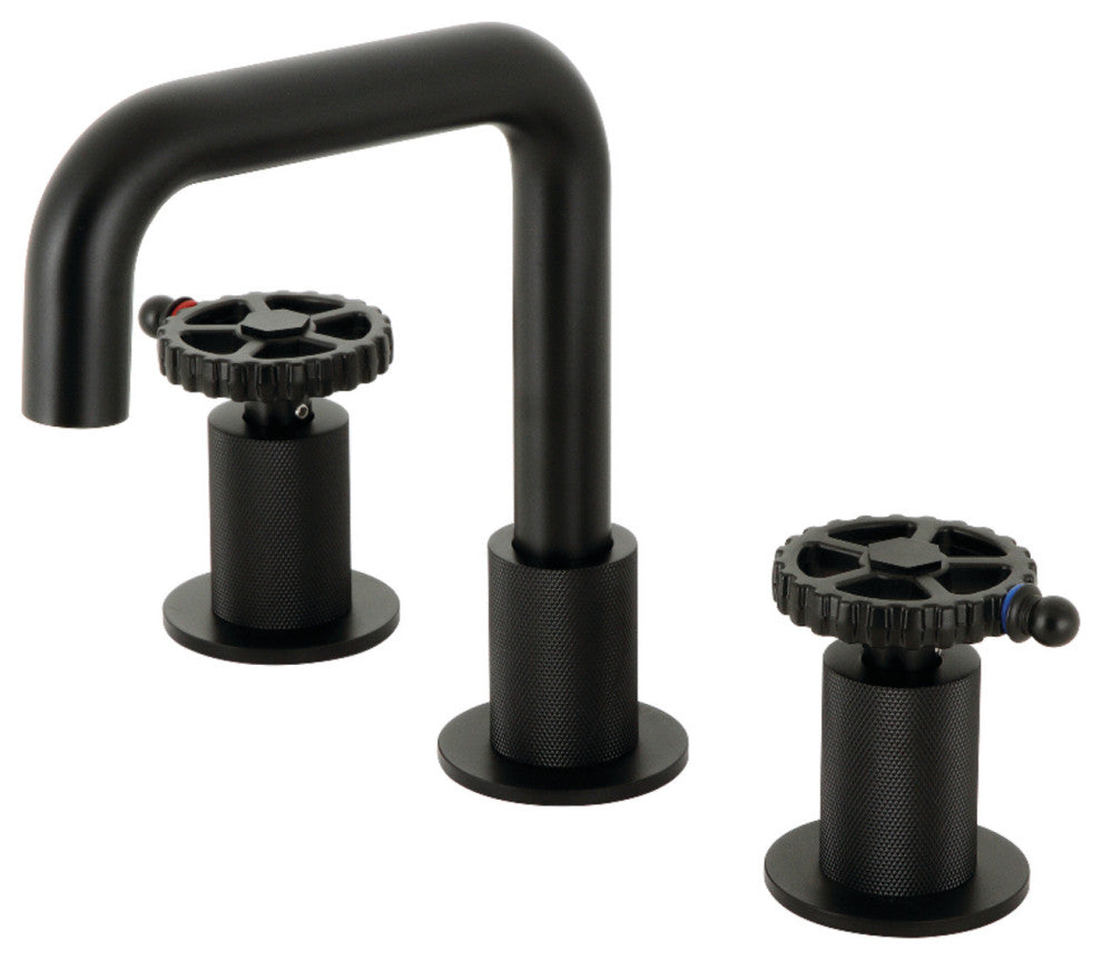 Kingston Brass KS1410CG Widespread Bathroom Faucet, Push Pop-Up
