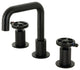 Kingston Brass KS1410CG Widespread Bathroom Faucet, Push Pop-Up