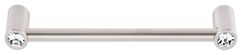 Alno Crystal Pull Modern in Satin Nickel