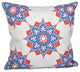Rhapsody, Geometric Outdoor Pillow, Blue, 20"x20"