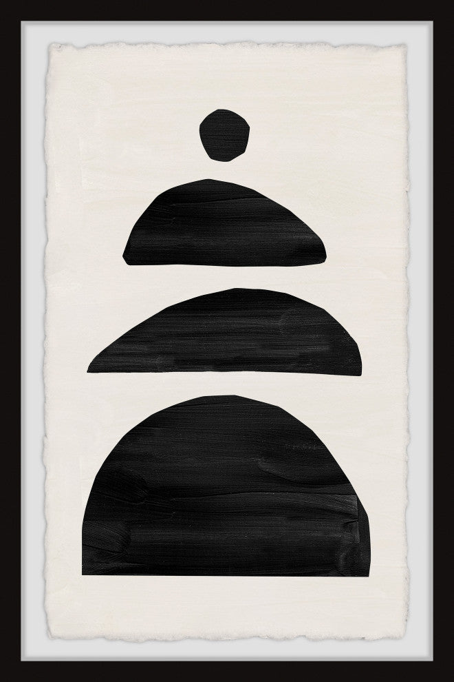 "Border Barriers" Framed Painting Print, 24x36