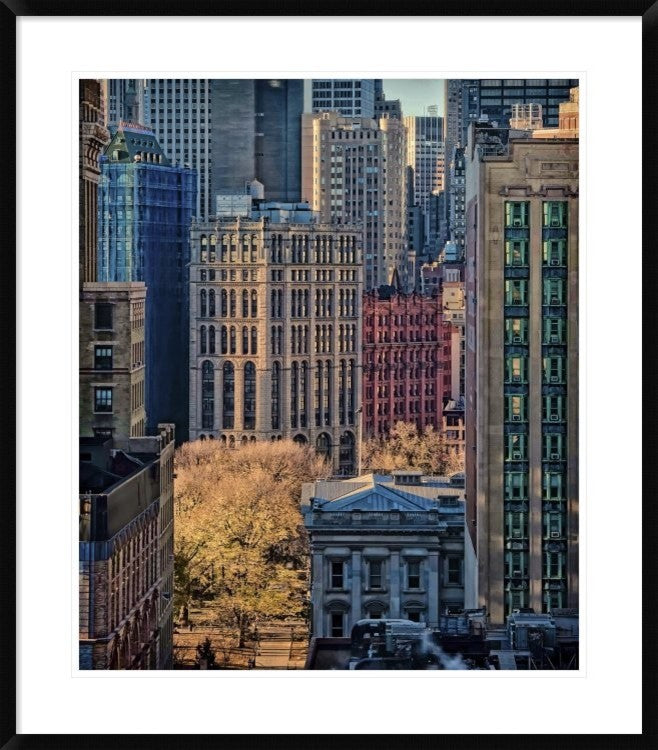 "City Life" Framed Digital Print by Liyun Yu, 33x38"
